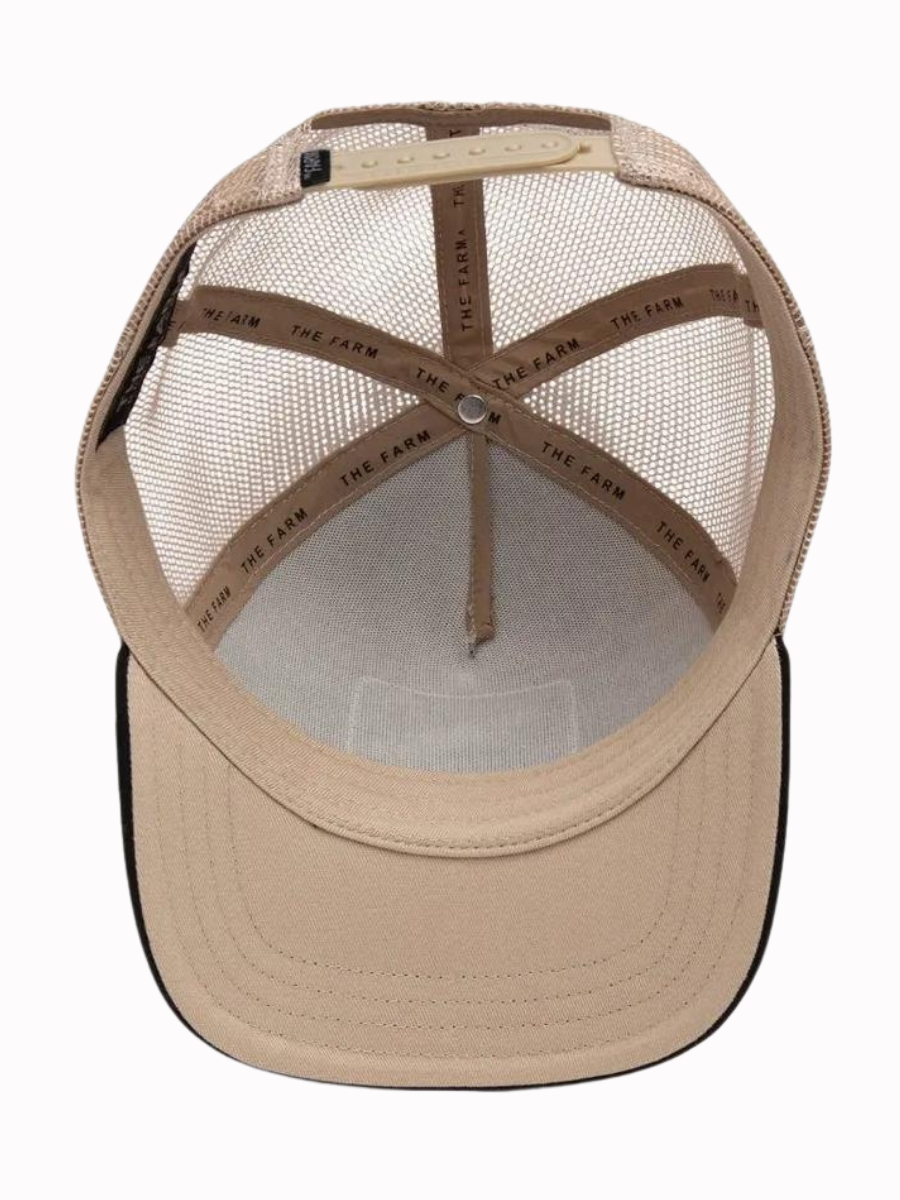 Casquette Trucker The Snow Leopard (Menace) Goorin Bros - Beige/Noir