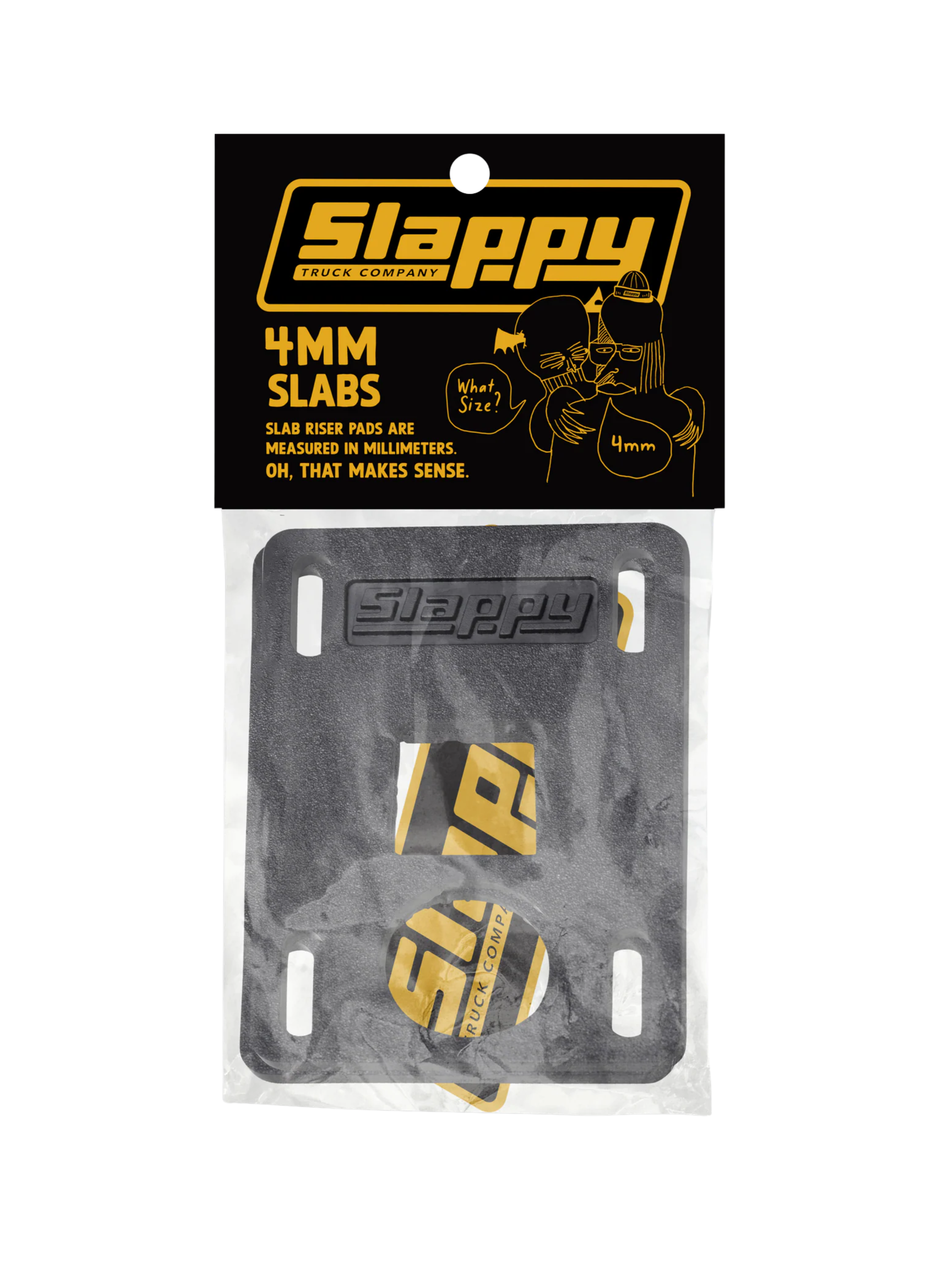 Riser Pads Slappy Slab Noirs (Pack de 2) | 4mm