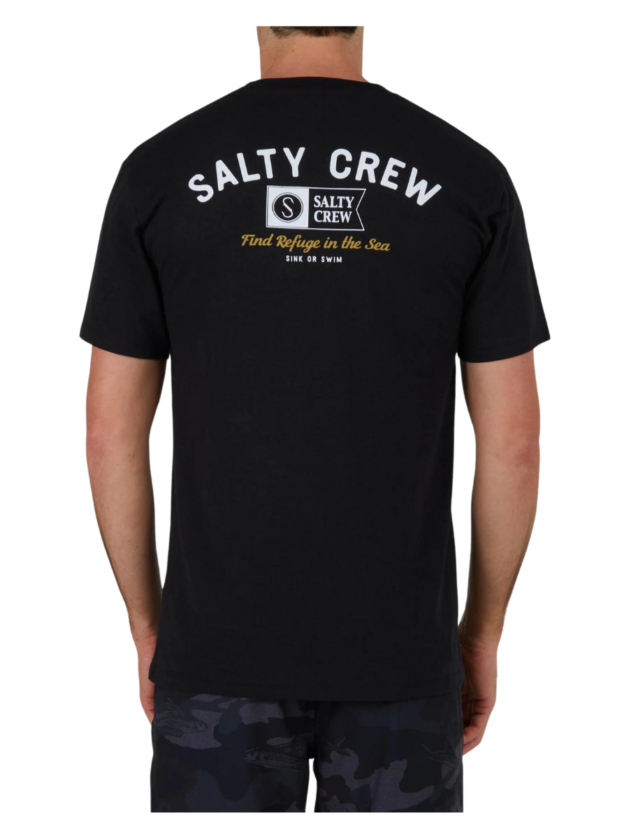 T-shirt Premium Salty Crew Surf Club - nera
