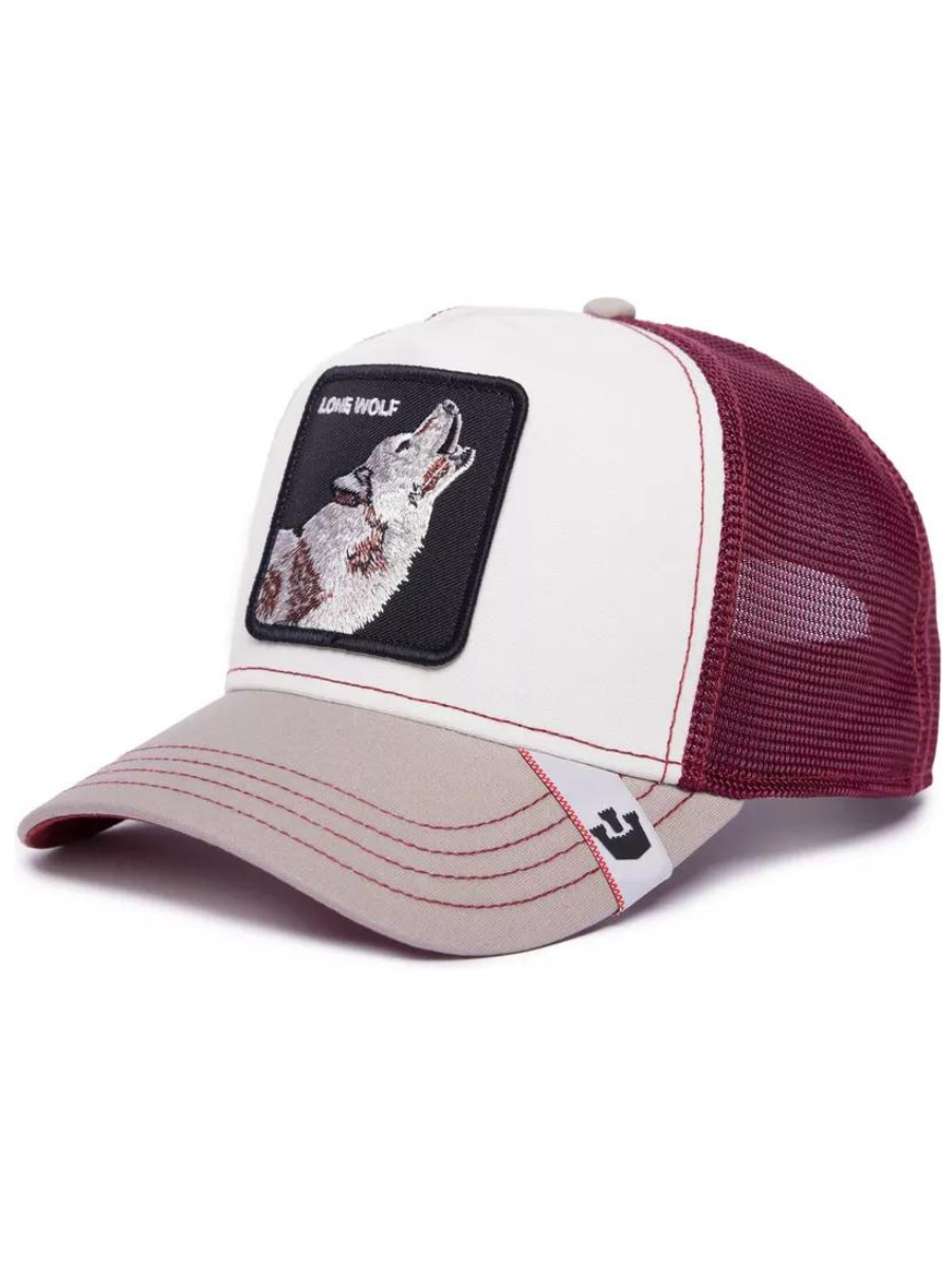 Cappellino MV The Lone Wolf di Goorin Bros - Bianco