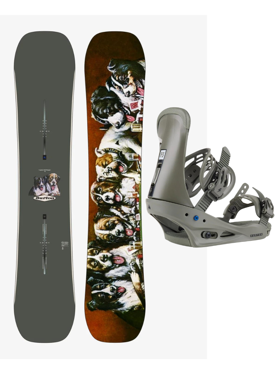 Pack snowboard: Burton Good Company 159 + Fijaciones Burton Freestyle M (41-44) | surfdevils.com