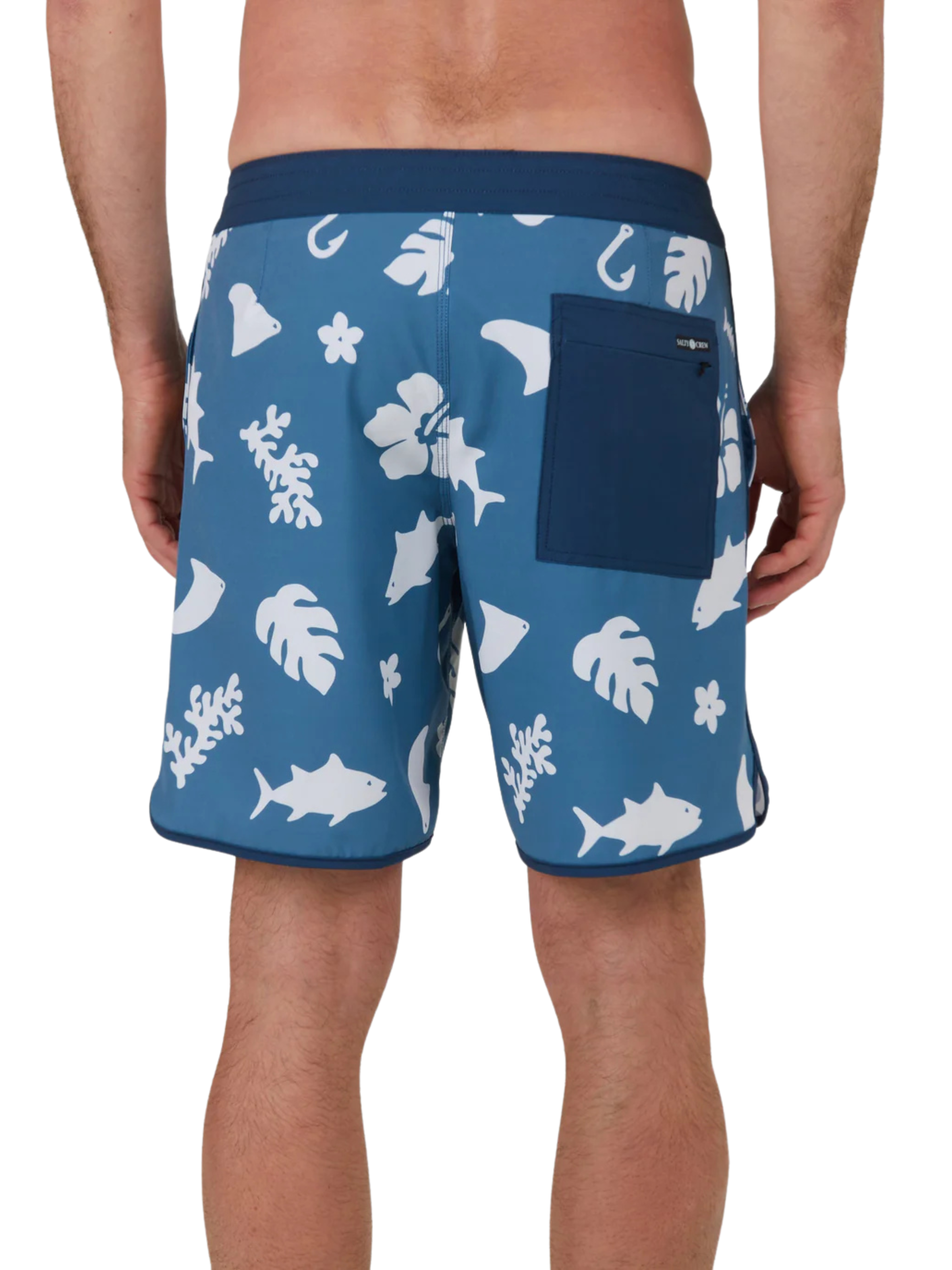 Salty Crew Breaker Badeanzug Schiefer/Wei