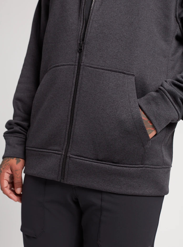 Sudadera Burton Oak Full-Zip Hoodie True Black Heather