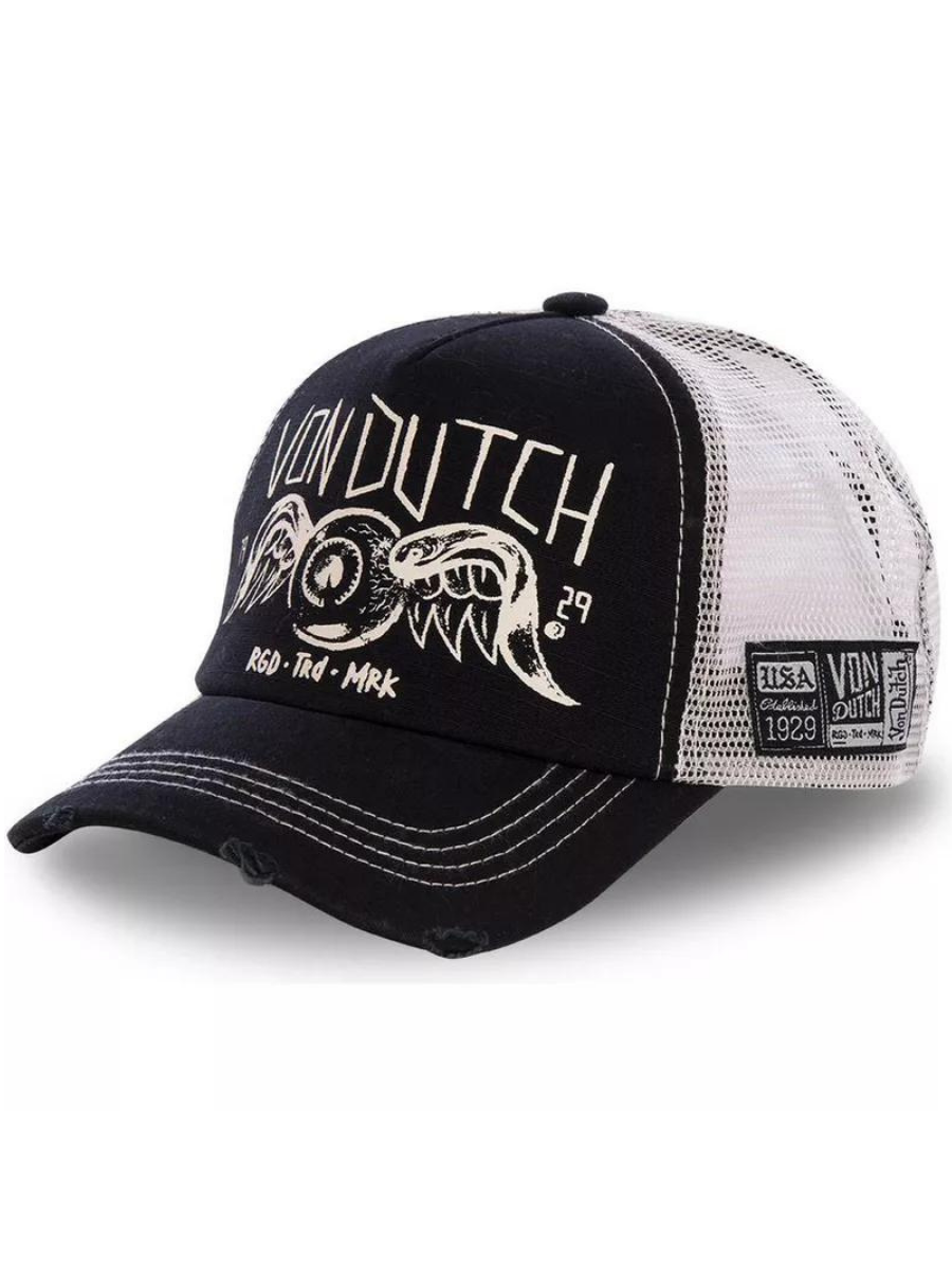 Von Dutch Mesh Trucker Cap - Crew 4 Black