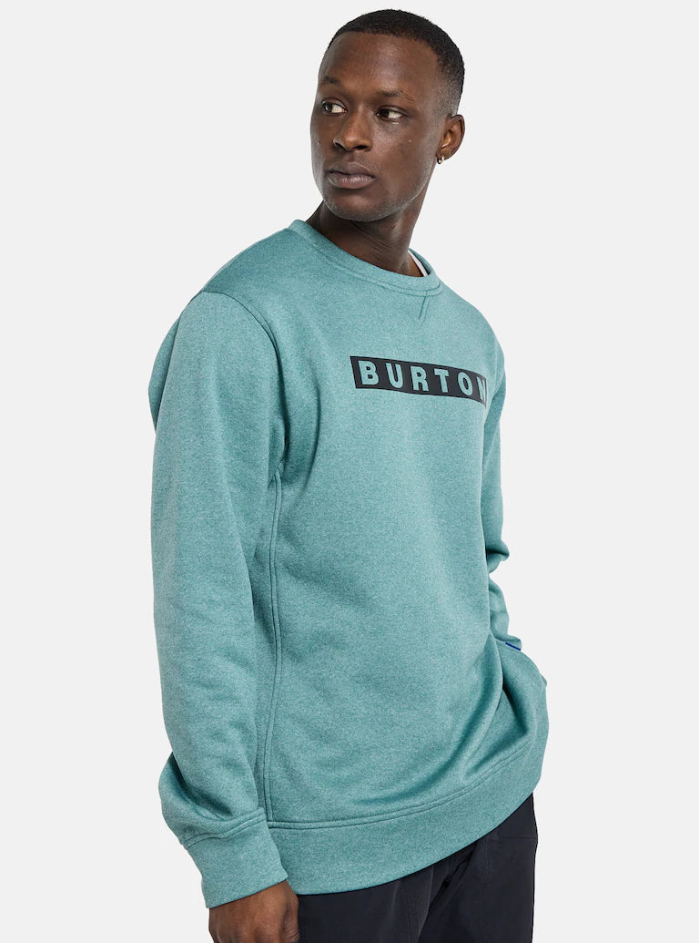 Burton Oak Pullover Crewneck Sweatshirt Rock Lichen Heather