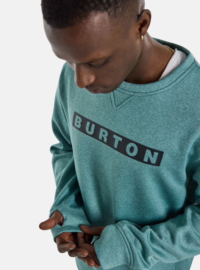 Sudadera Burton Oak Pullover Crewneck Rock Lichen Heather