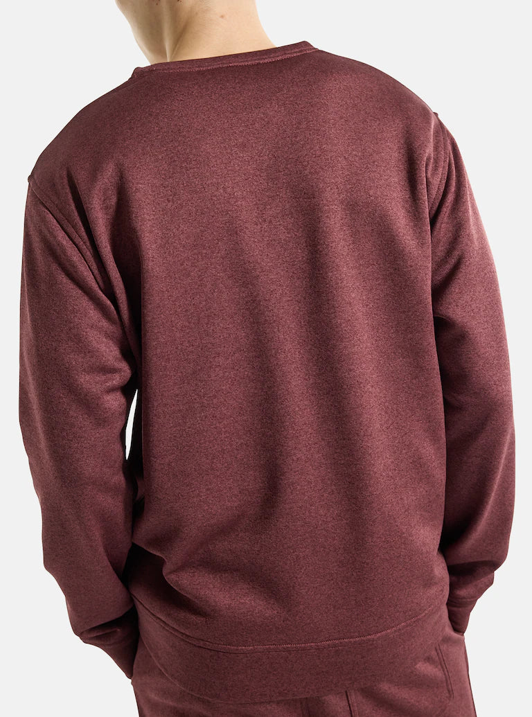 Sudadera Burton Oak Pullover Crewneck Almandine Heather