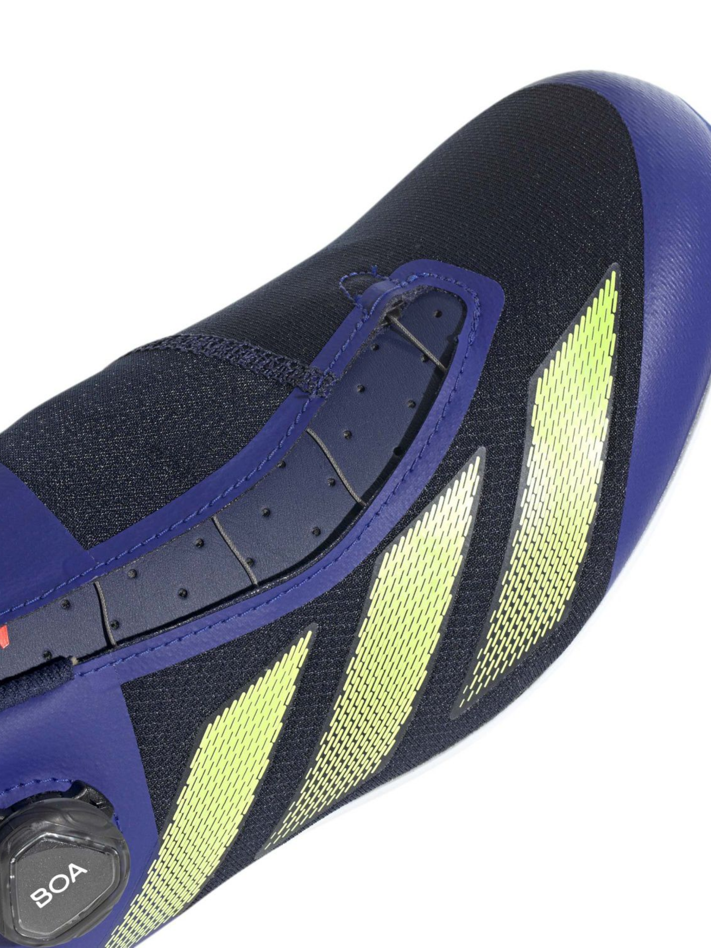 Scarpe da ciclismo su strada Adidas Tempo 3 Stripes BOA | Blu scuro/Lime/Blu scuro