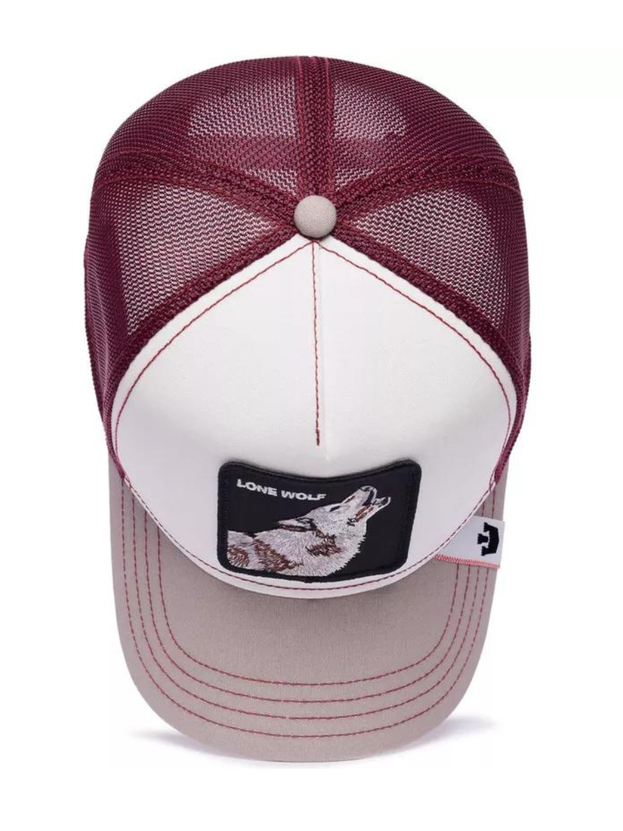 Cappellino MV The Lone Wolf di Goorin Bros - Bianco
