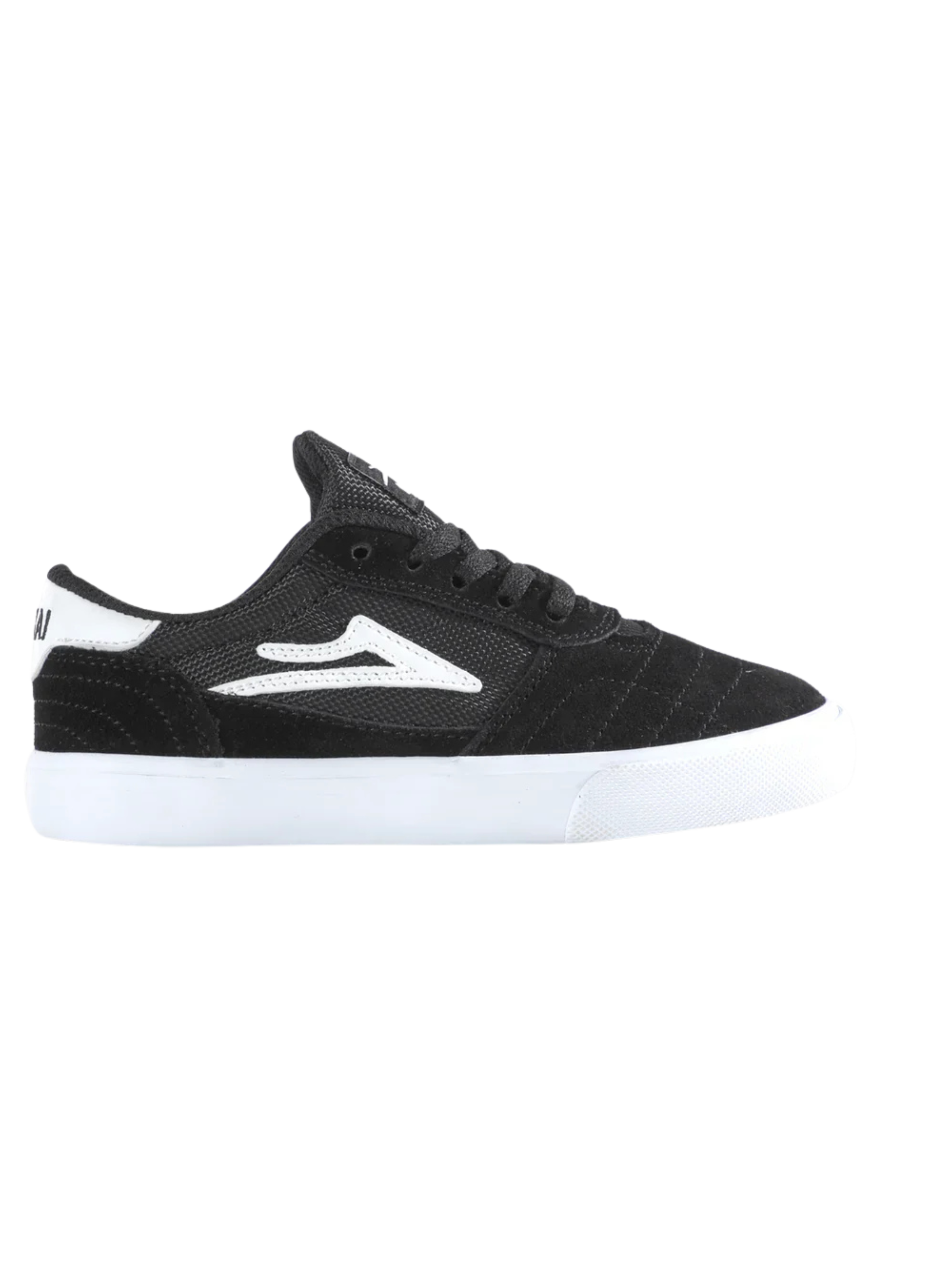 Zapatilla Lakai Cambridge Kids Black/White Suede