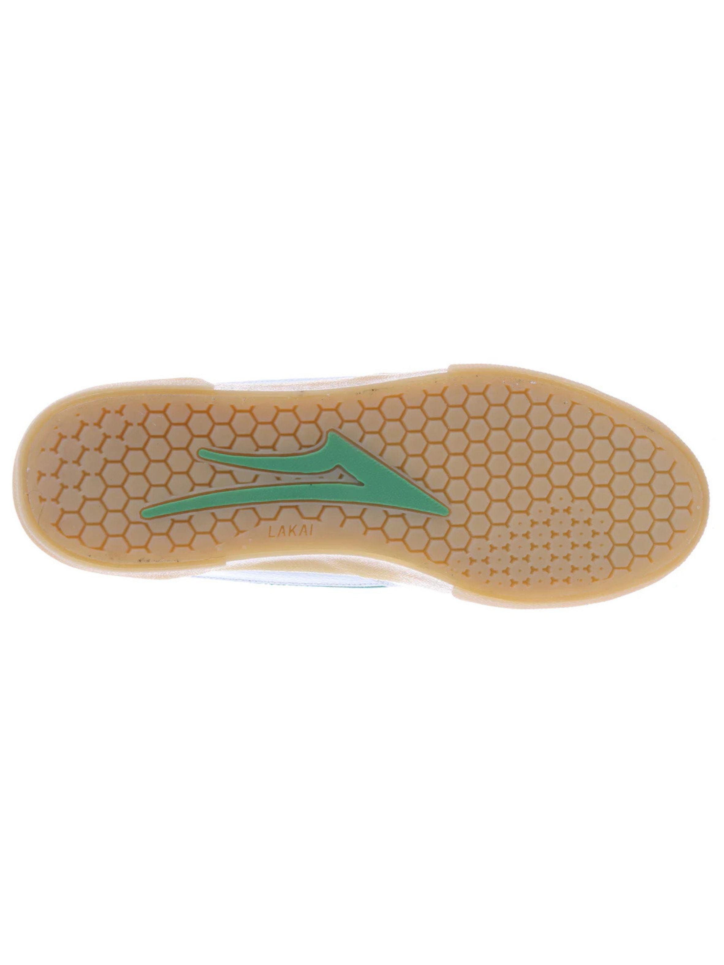 Lakai Cambridge Sneakers - White / Green Leather
