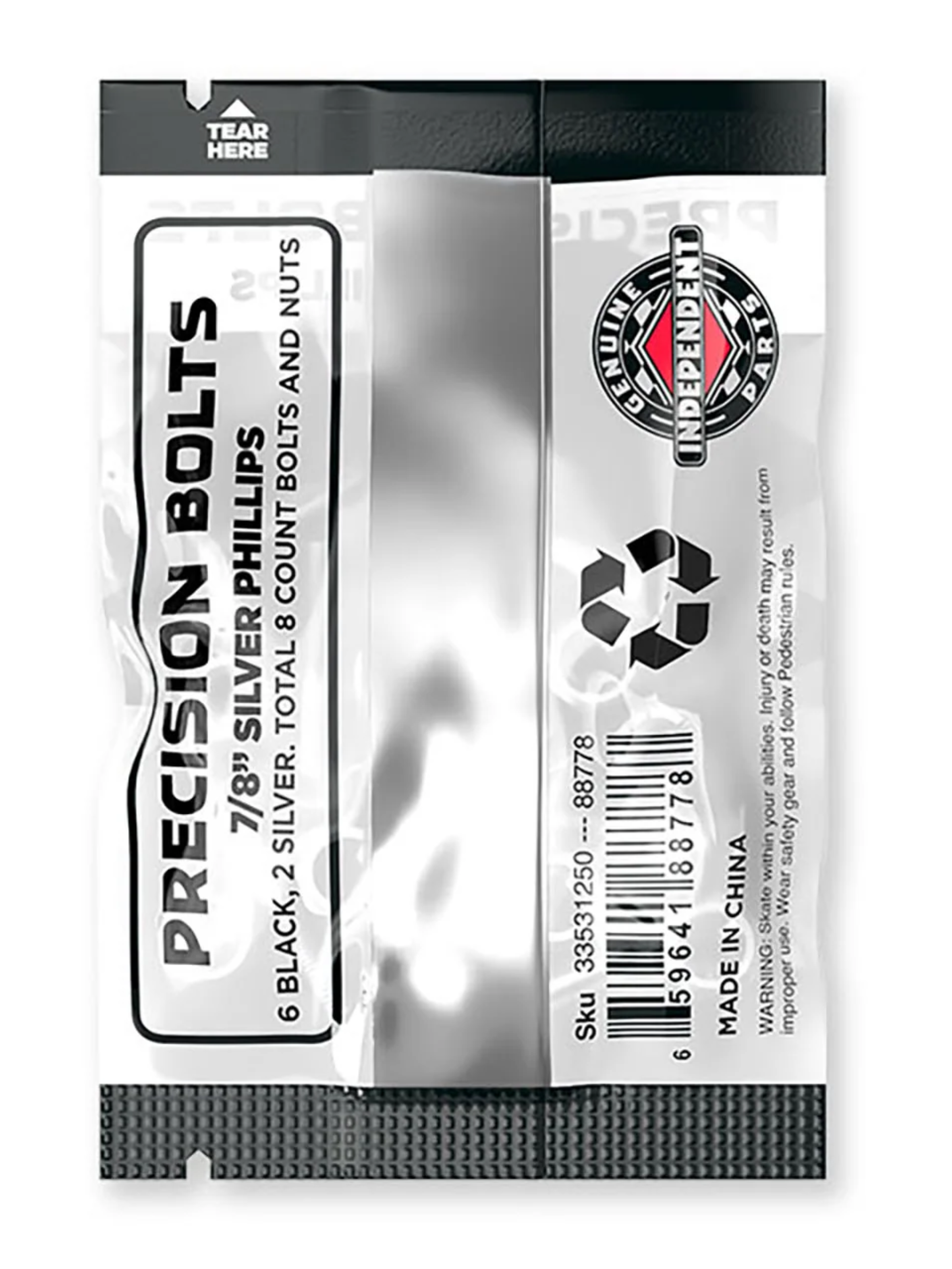 Independent Phillips Skate Screws - Black/Silver