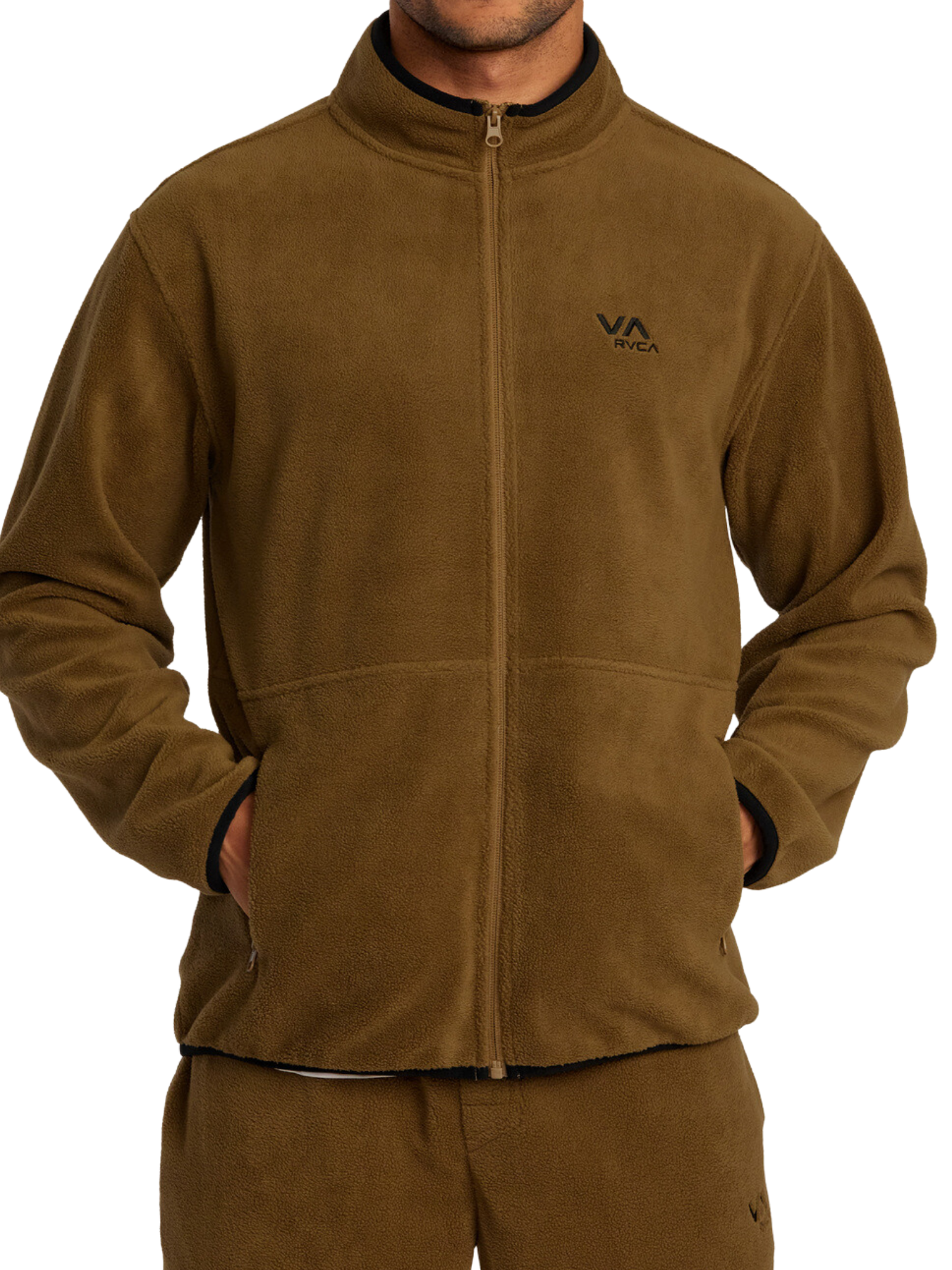 Rvca VA Essential Fleece Lining - Camel