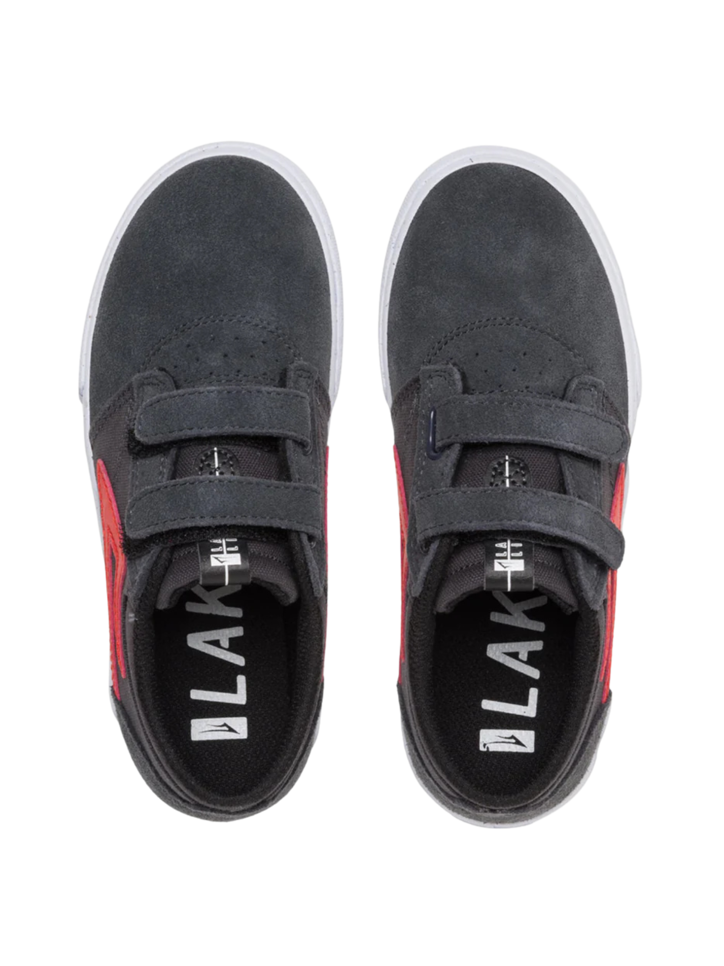 Zapatilla Lakai Griffin Kids Charcoal Flame Suede
