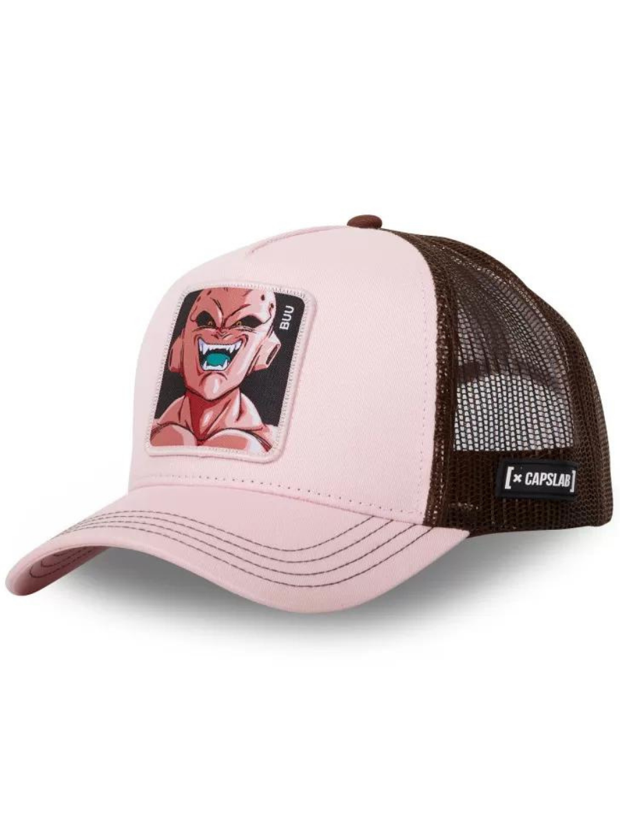 Capslab x Dragon Ball Z (BUU) Trucker Cap Pink - Main Image