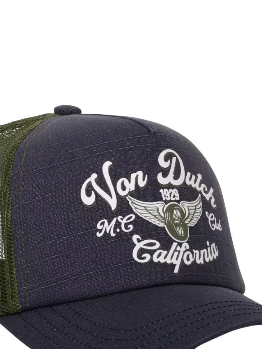 Von Dutch Crew 11 Trucker Cap - Grey/Blue