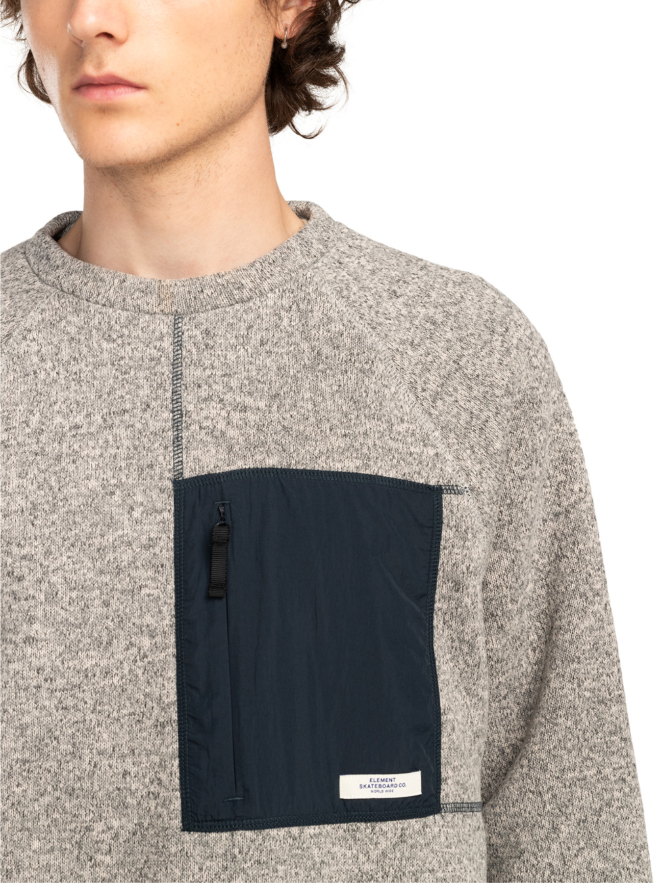 Polartec Element Sahtu Crew Sweatshirt - Stone Heather