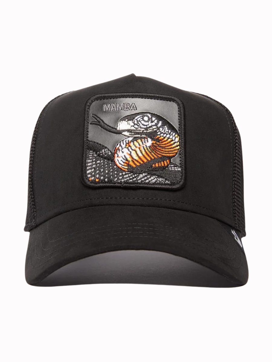 Cappellino trucker Mamba di Goorin Bros (serpente) - nero