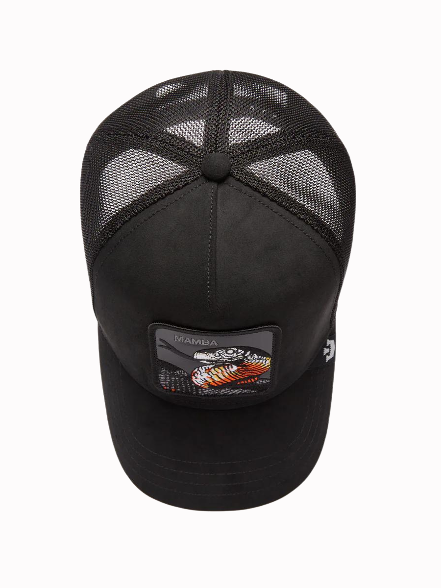 Cappellino trucker Mamba di Goorin Bros (serpente) - nero