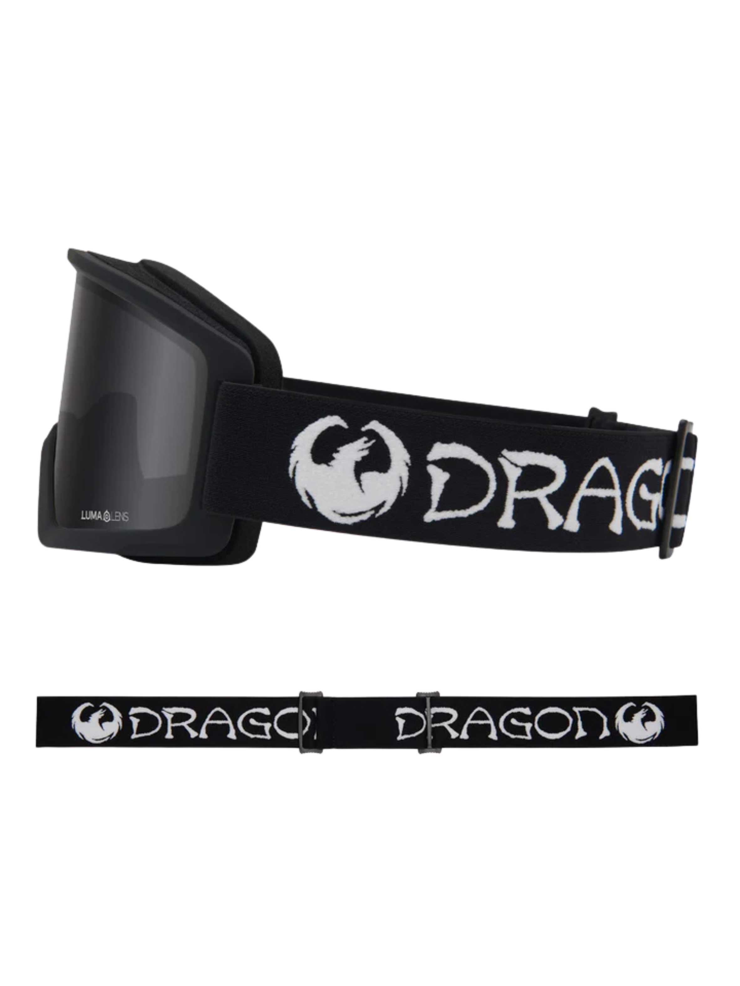 Máscara de snowboard Dragon DX3 L OTG | Classic Black – Lumalens Dark Smoke Lens