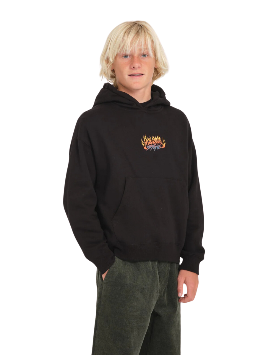 Sweat-shirt pour Garçons Volcom Trux PO - Noir