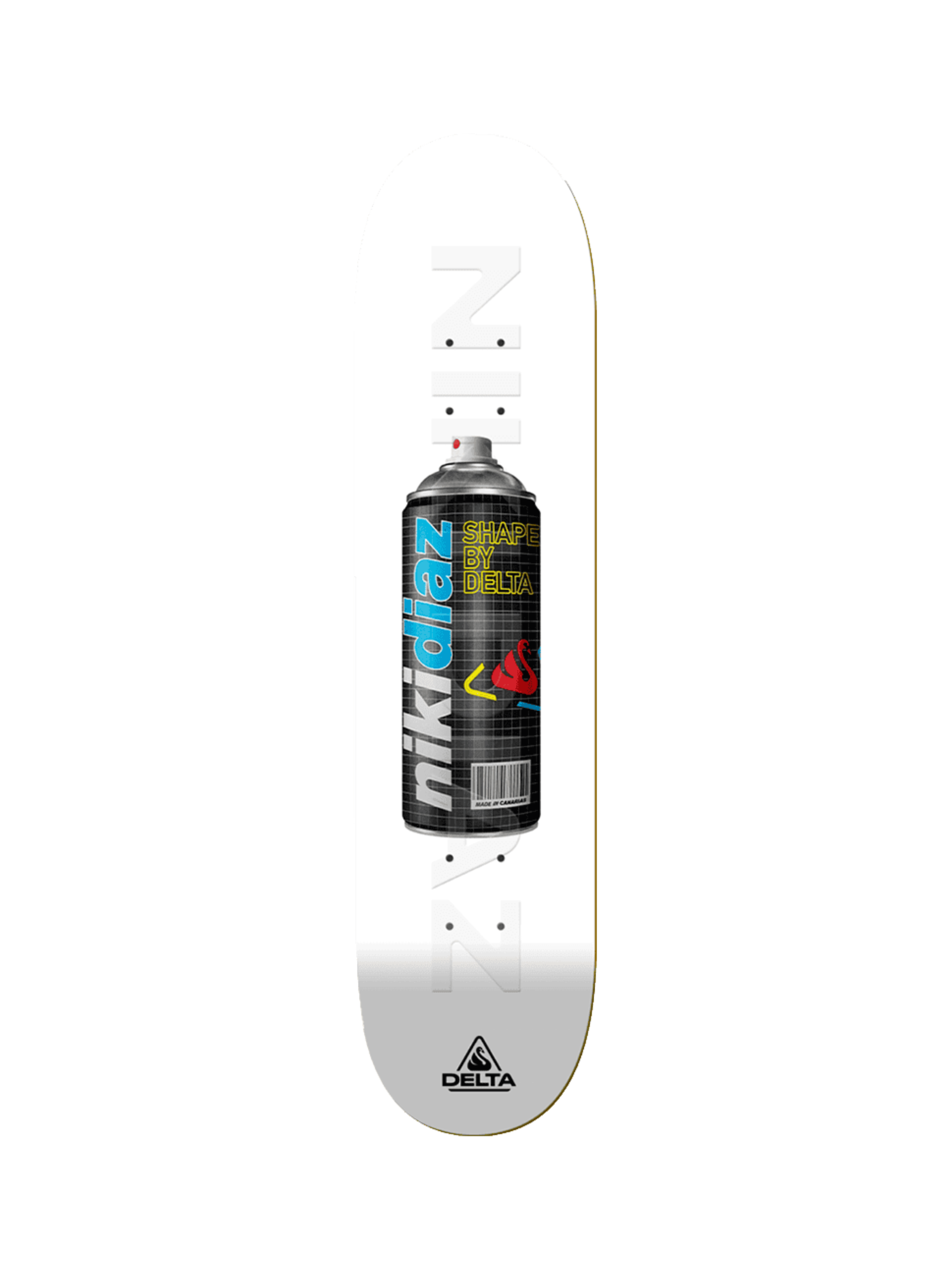 Delta Niki Diaz Spray Can Skateboard Deck 8" x 31.75"