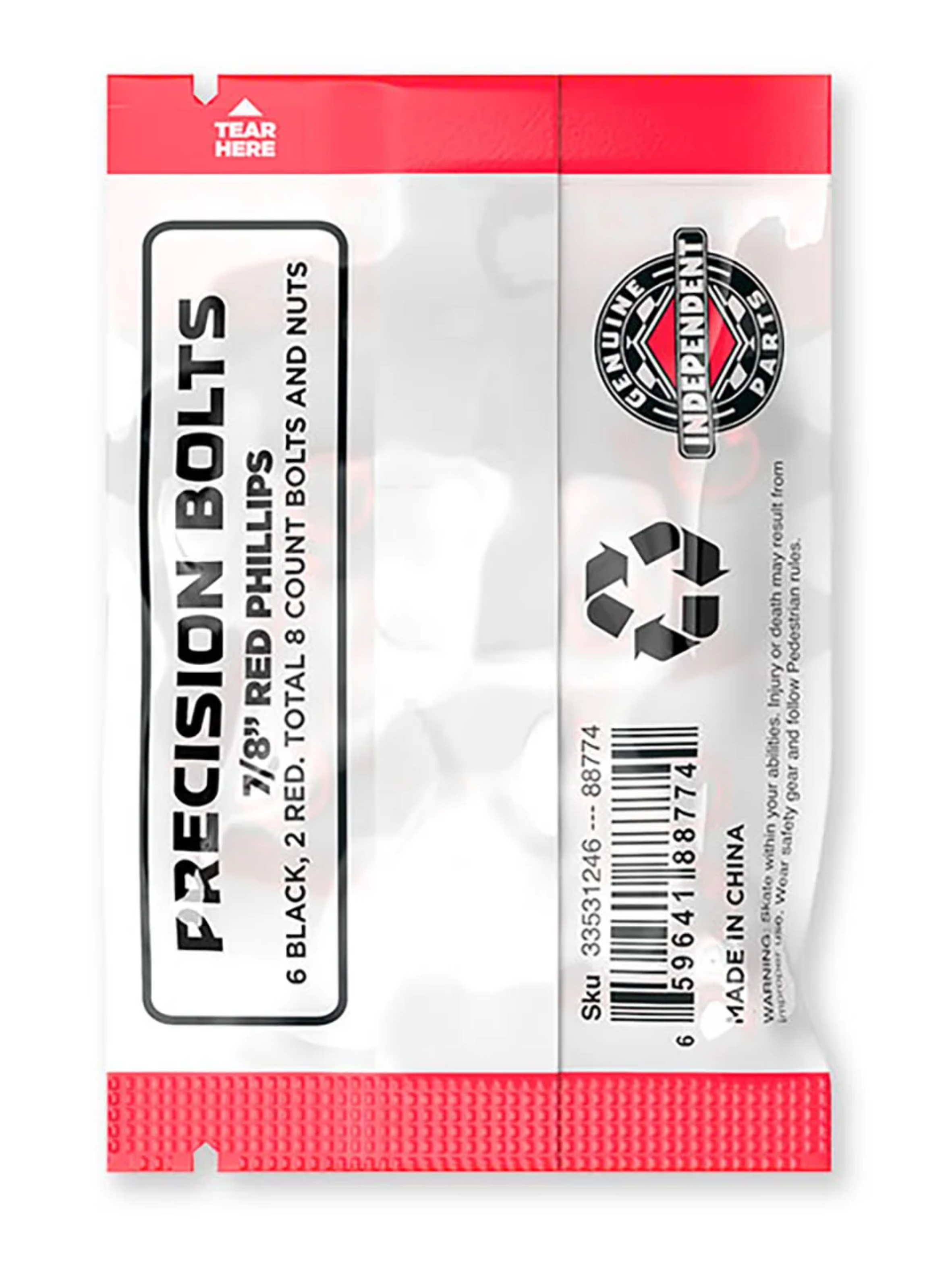 Independent Phillips Skate Screws - Black/Red