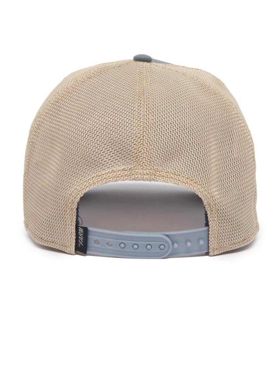 Cappellino Wuz Crackin (Crab) di Goorin Bros - Ardesia / Beige