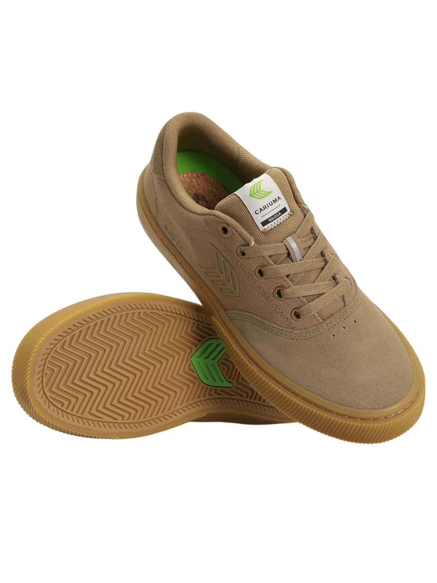 Zapatillas de skate Cariuma Naioca Pro - Gum Burnt Sand Suede and Canvas