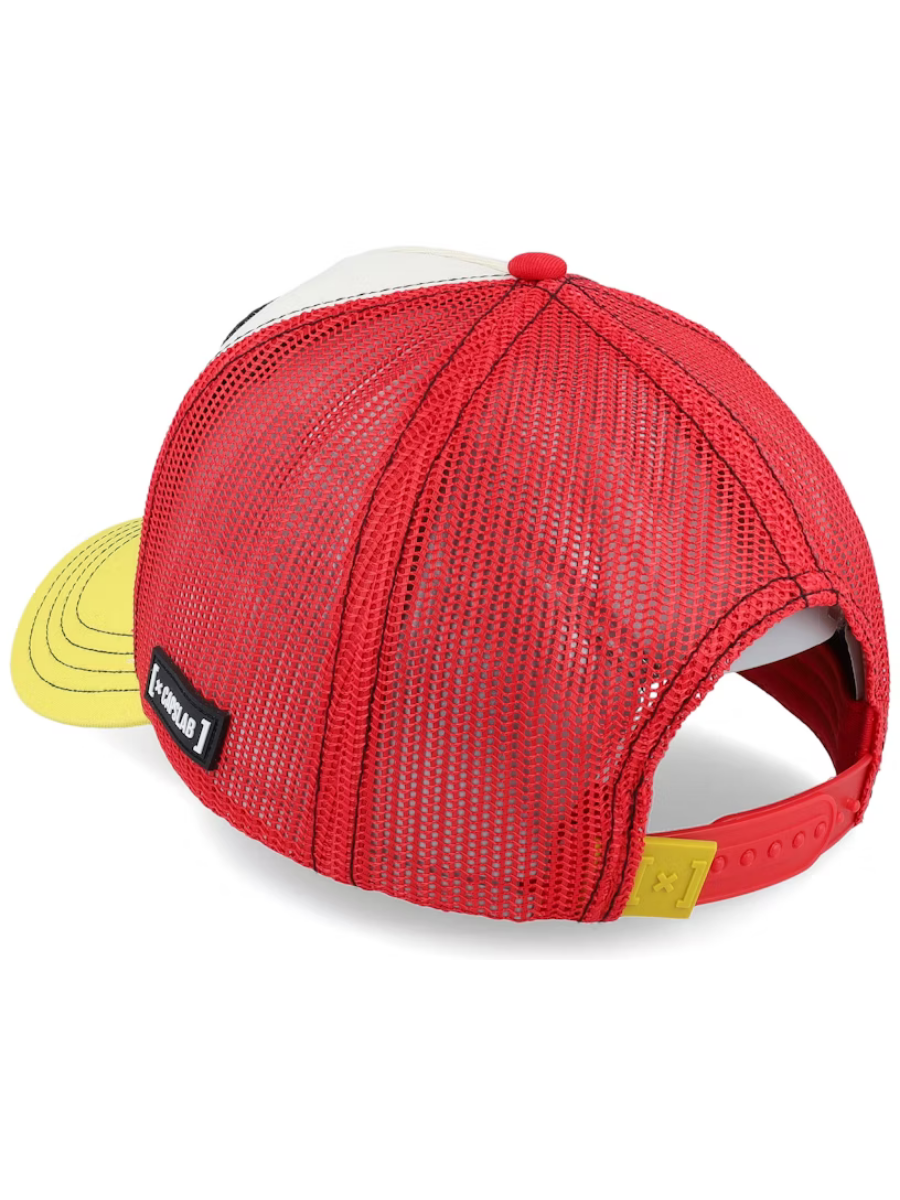 Gorra Trucker Capslab x DC Comics (Batman & Robin) - Rojo/Gris/Amarillo