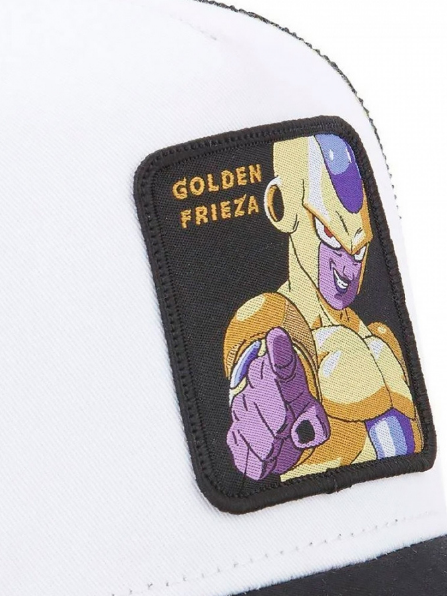 Gorra Trucker Capslab x Dragon Ball Broly (Golden Frieza) - Black/White