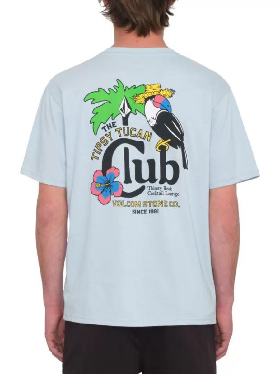 T-Shirt Volcom Tispy Tucan Heather - Bleu Céleste