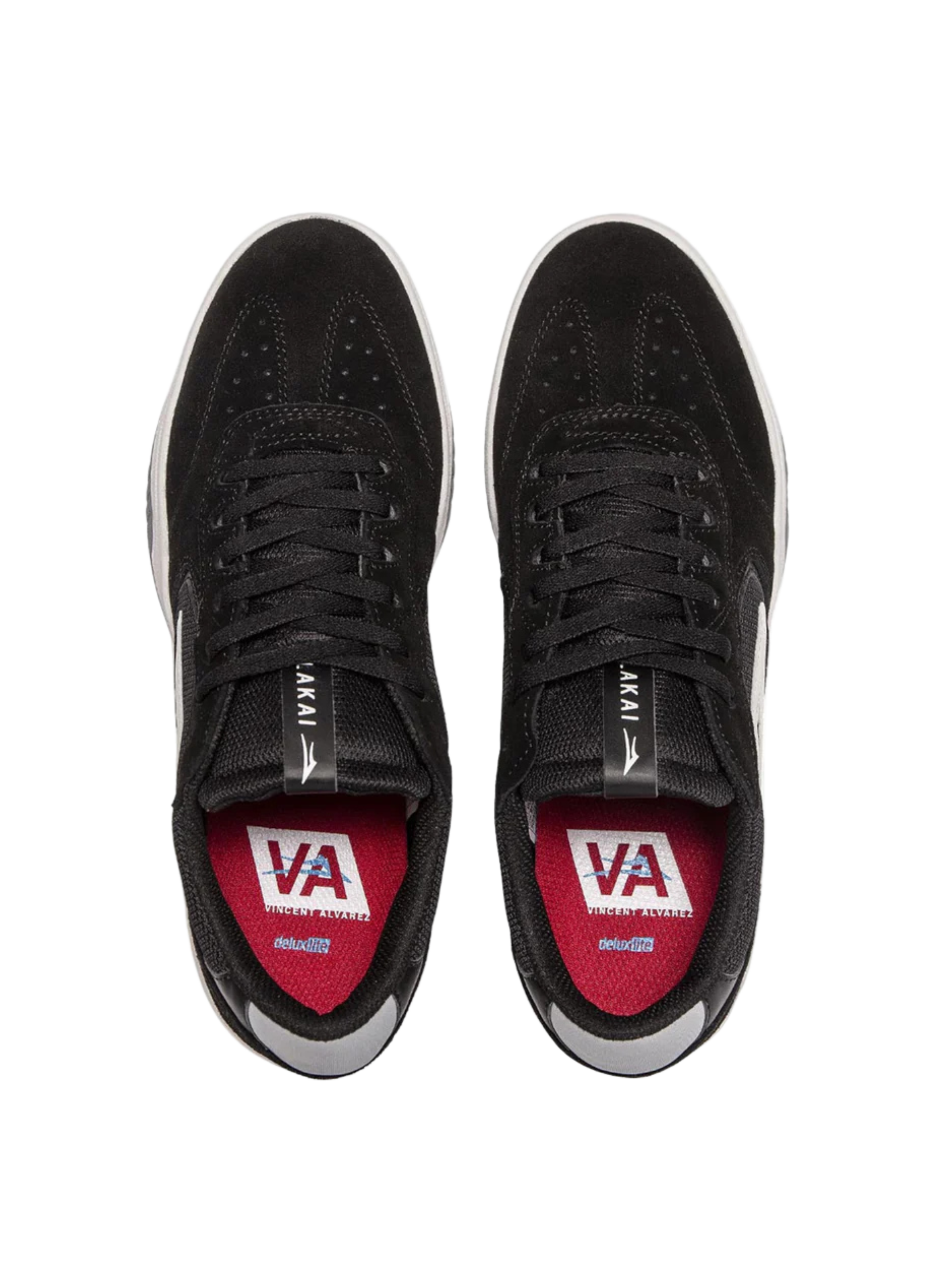 Chaussures de Skate Lakai Atlantic | Black / Light Grey Suede