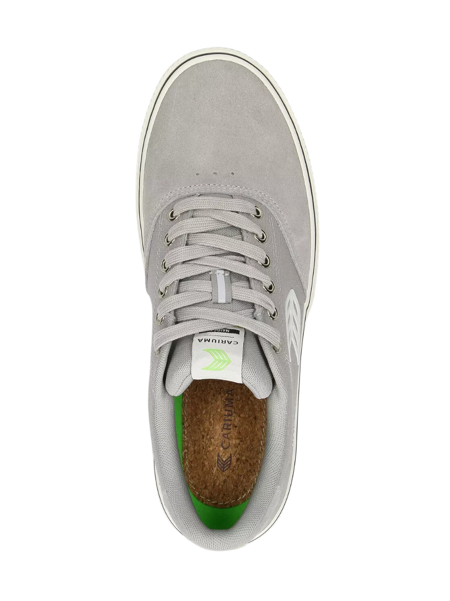 Zapatillas de skate Cariuma Naioca Pro - Light Grey Suede and Canvas