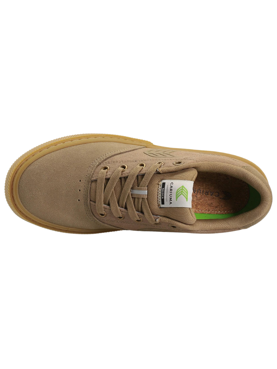 Zapatillas de skate Cariuma Naioca Pro - Gum Burnt Sand Suede and Canvas