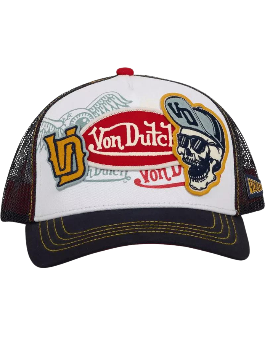 Von Dutch Trucker Bad CT Cap - White Navy