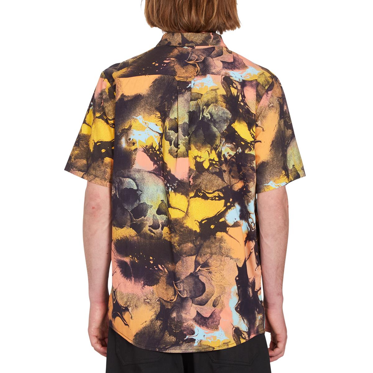 Camisa Volcom Skulli Print - Dawn Yellow | Camisas de hombre | Camisas manga corta | Volcom Shop | surfdevils.com
