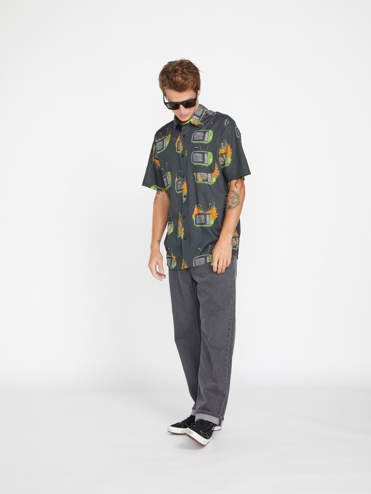 Volcom Justin Hager Woven Black Shirt