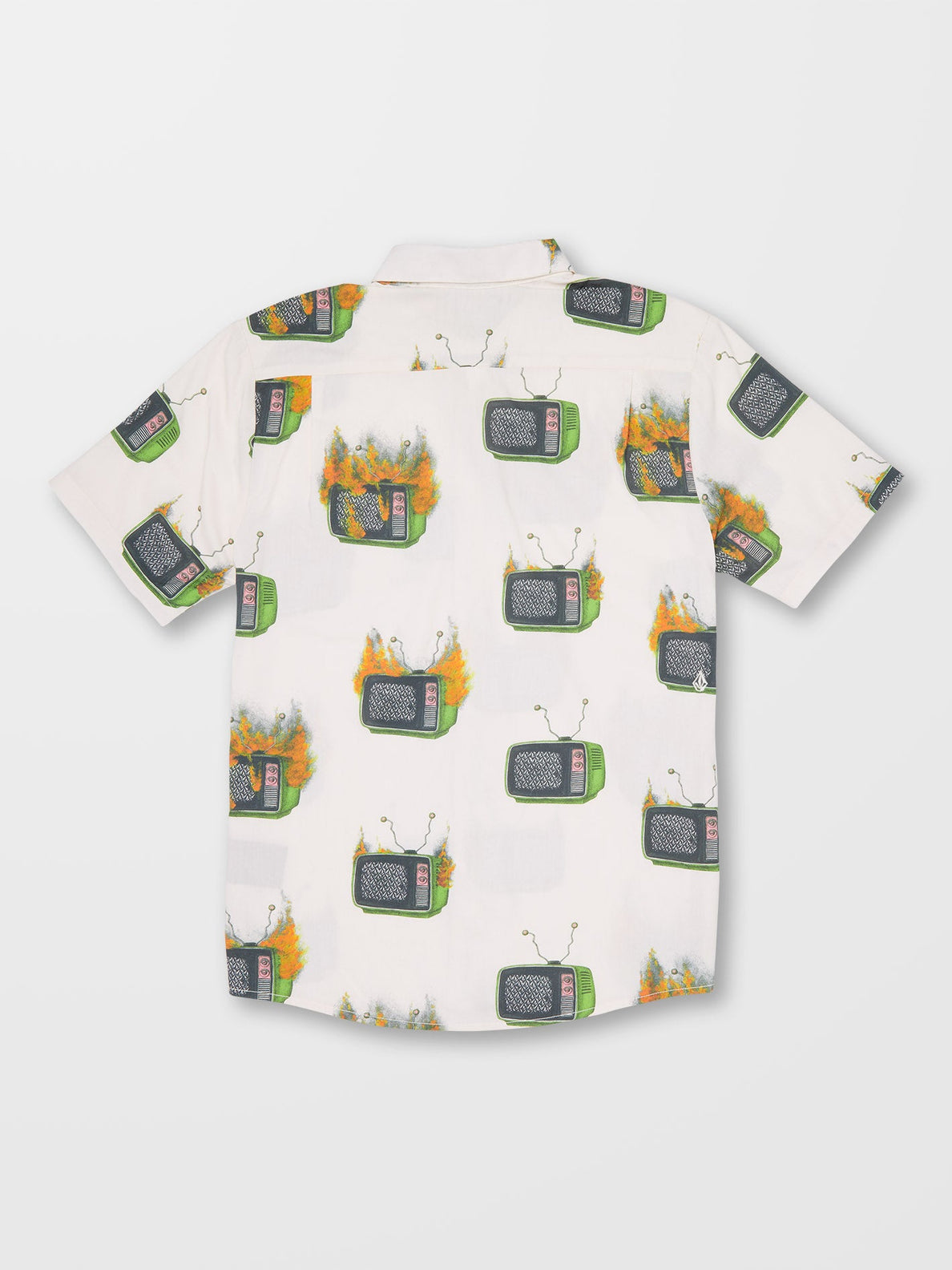 Volcom Justin Hager Woven Whitecap Gray Shirt