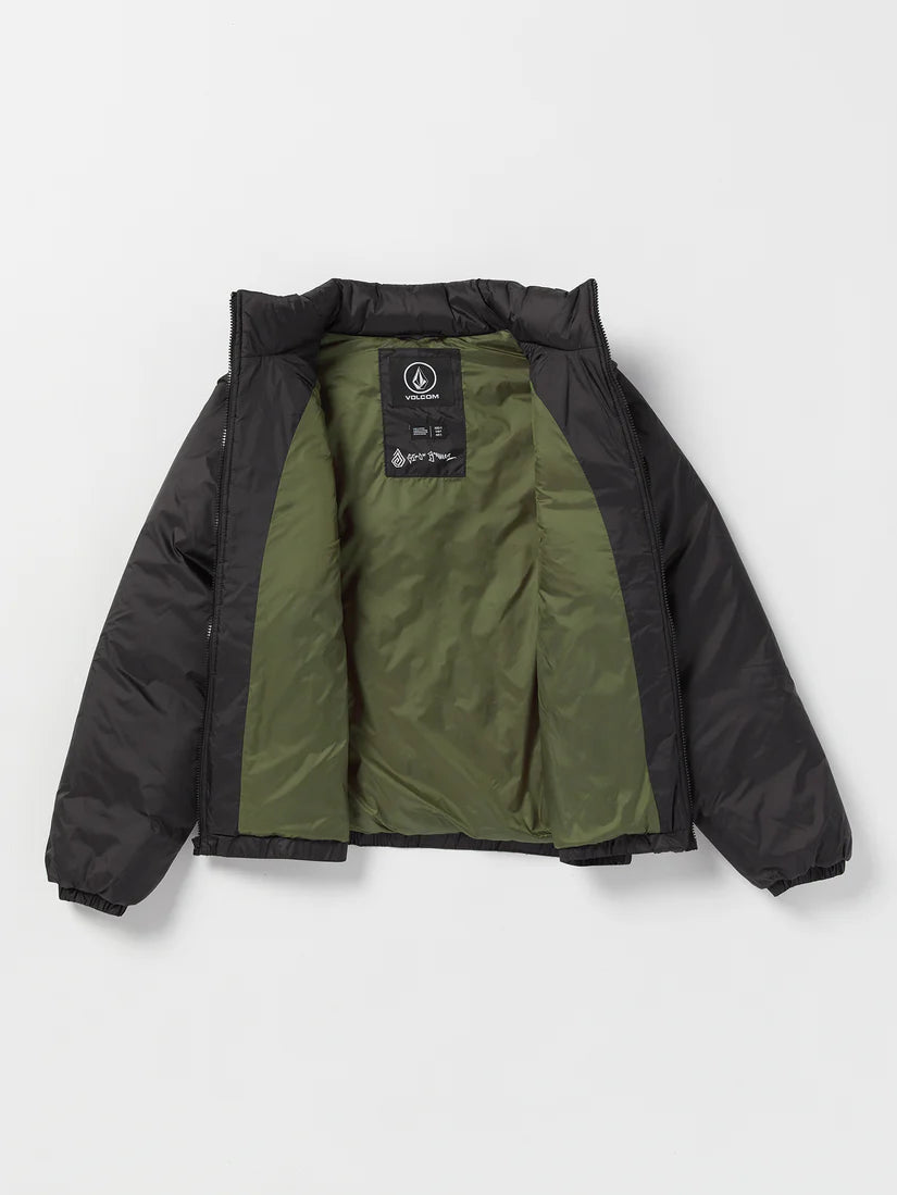 Volcom Skate Vitals Simon Bannerot Convertible Puff Jacke – Schwarz