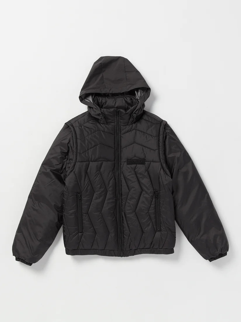 Volcom Skate Vitals Simon Bannerot Convertible Puff Jacke – Schwarz