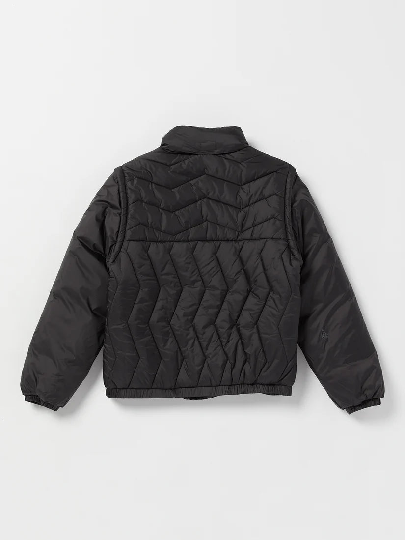 Volcom Skate Vitals Simon Bannerot Convertible Puff Jacke – Schwarz