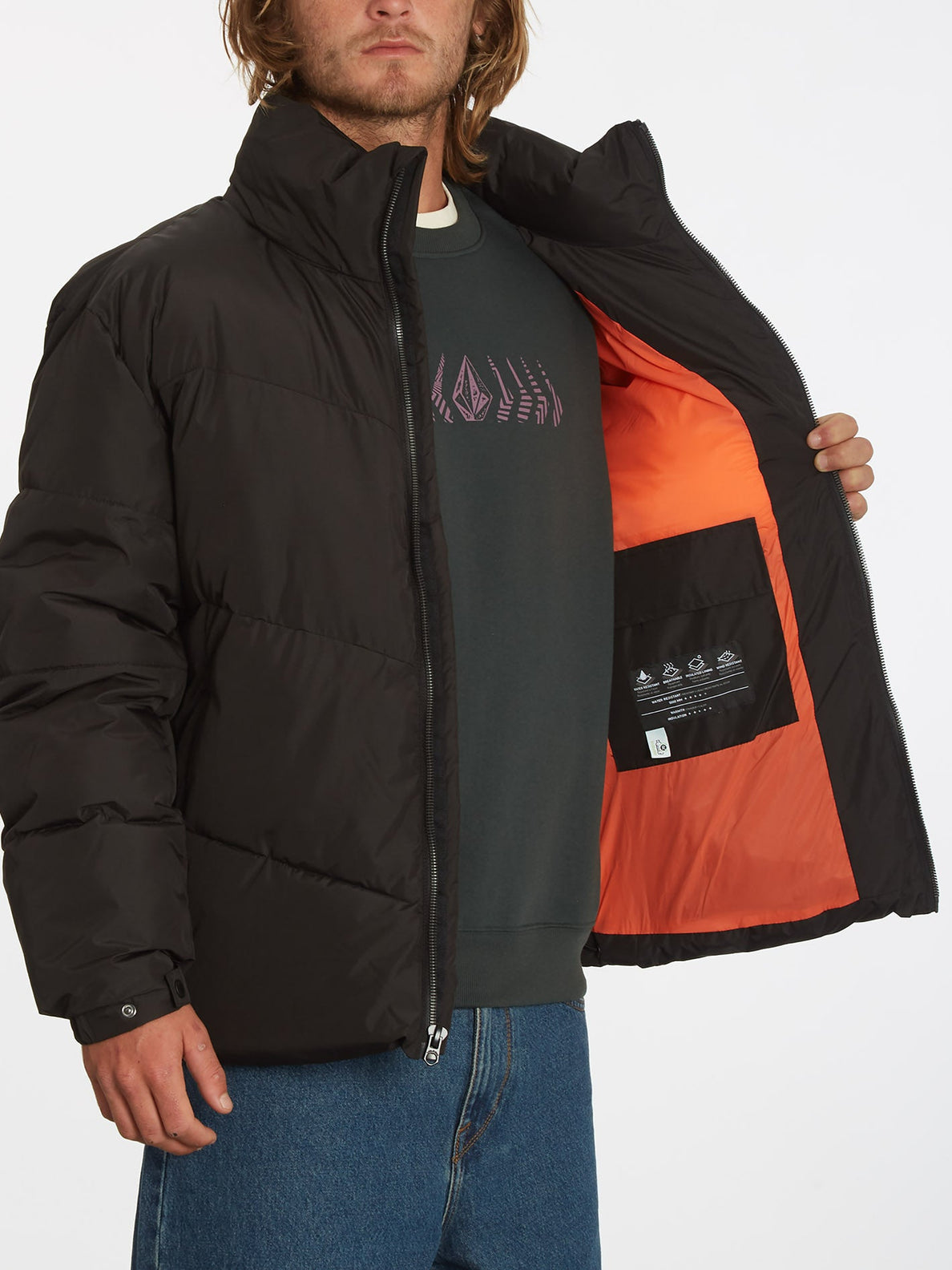Volcom Goldsmooth Black Combo Jacket
