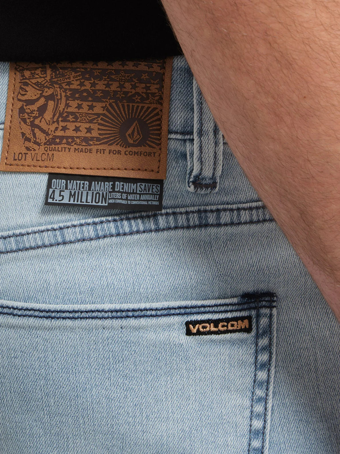 Volcom 2x4 Jeans – Puderblau