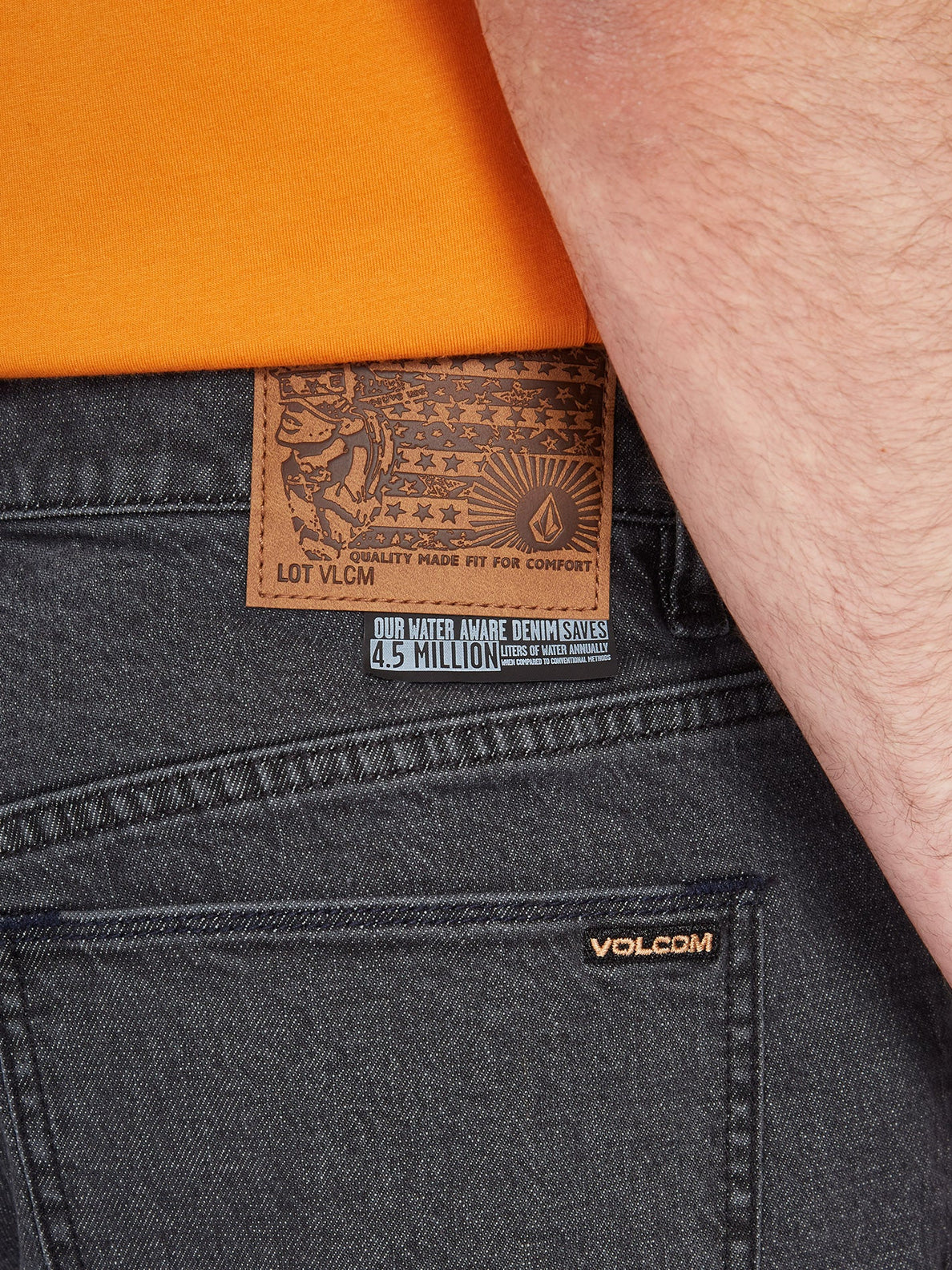 Jeans Volcom Nailer in denim - Nero pietra