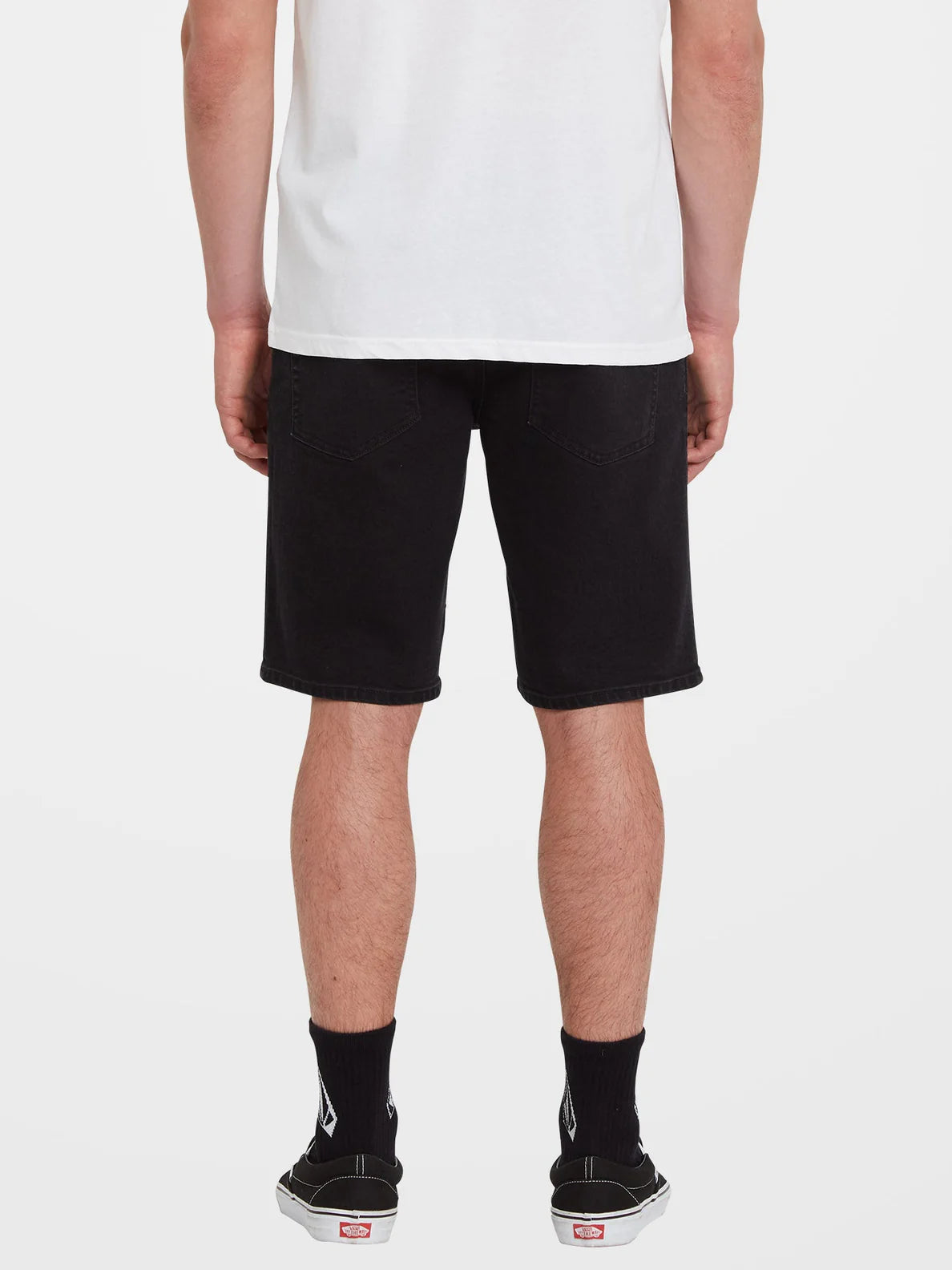 Volcom Solver Denim Shorts - Black Out