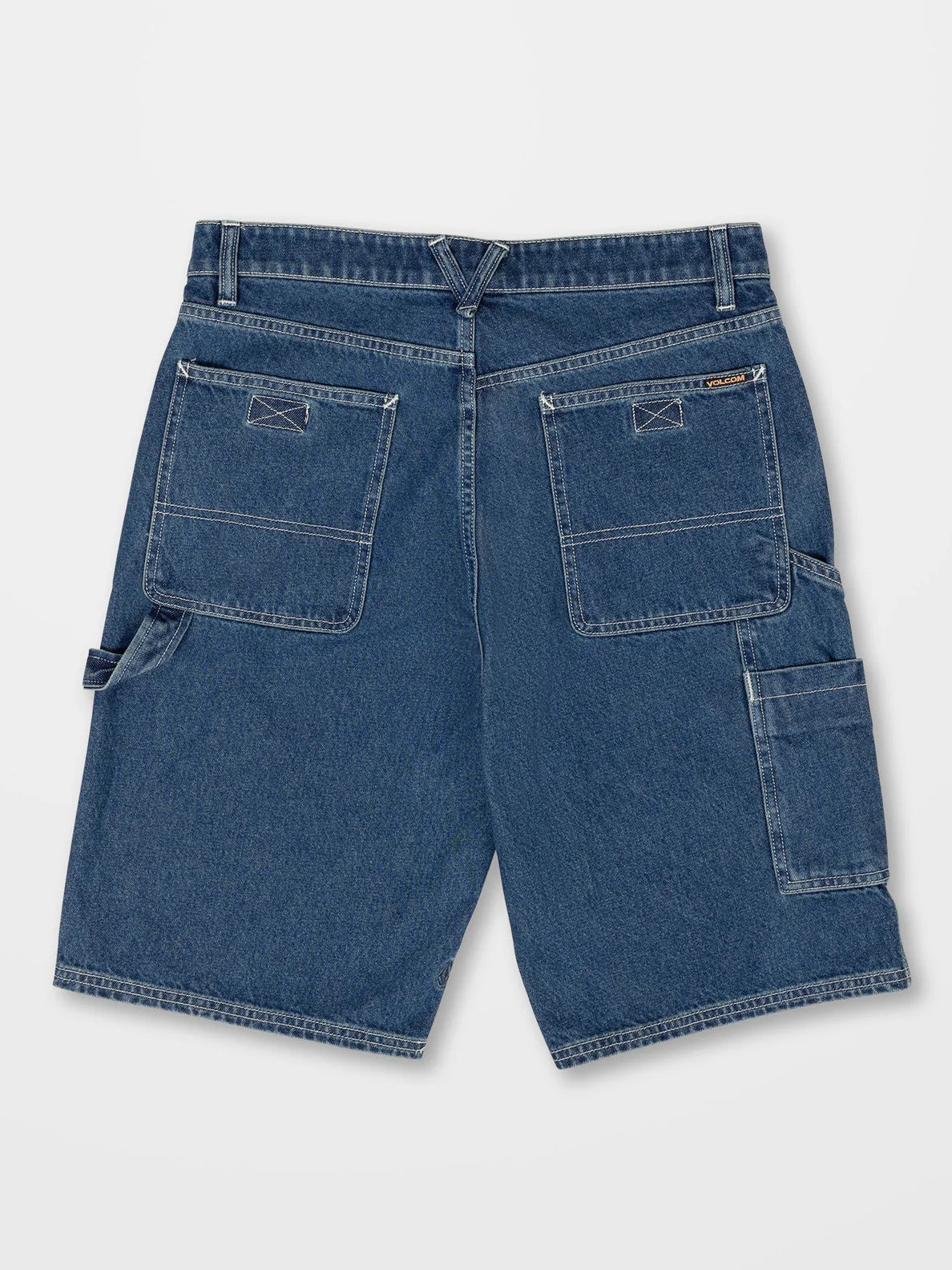 Volcom Labored Denim Utility Shorts - Indigo Ridge Wash