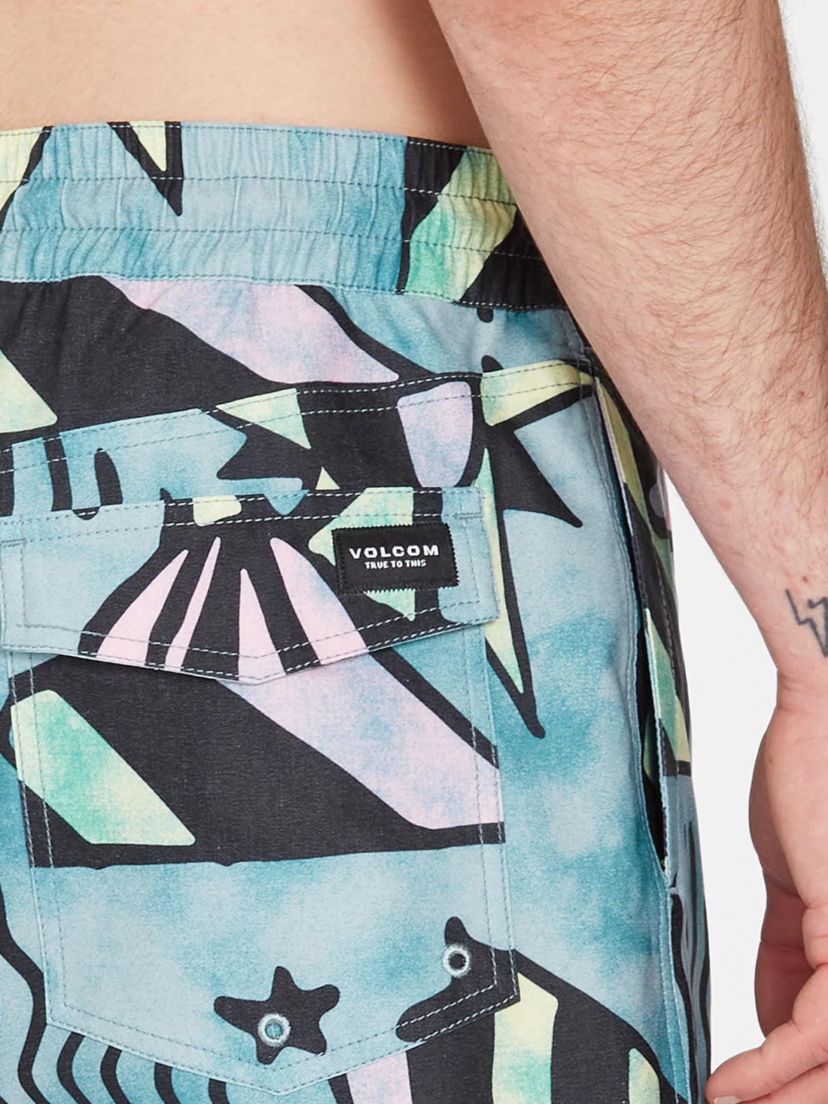 Volcom Chlorine KIller Stoney Trunk 17" Swimsuit - Temple Teal