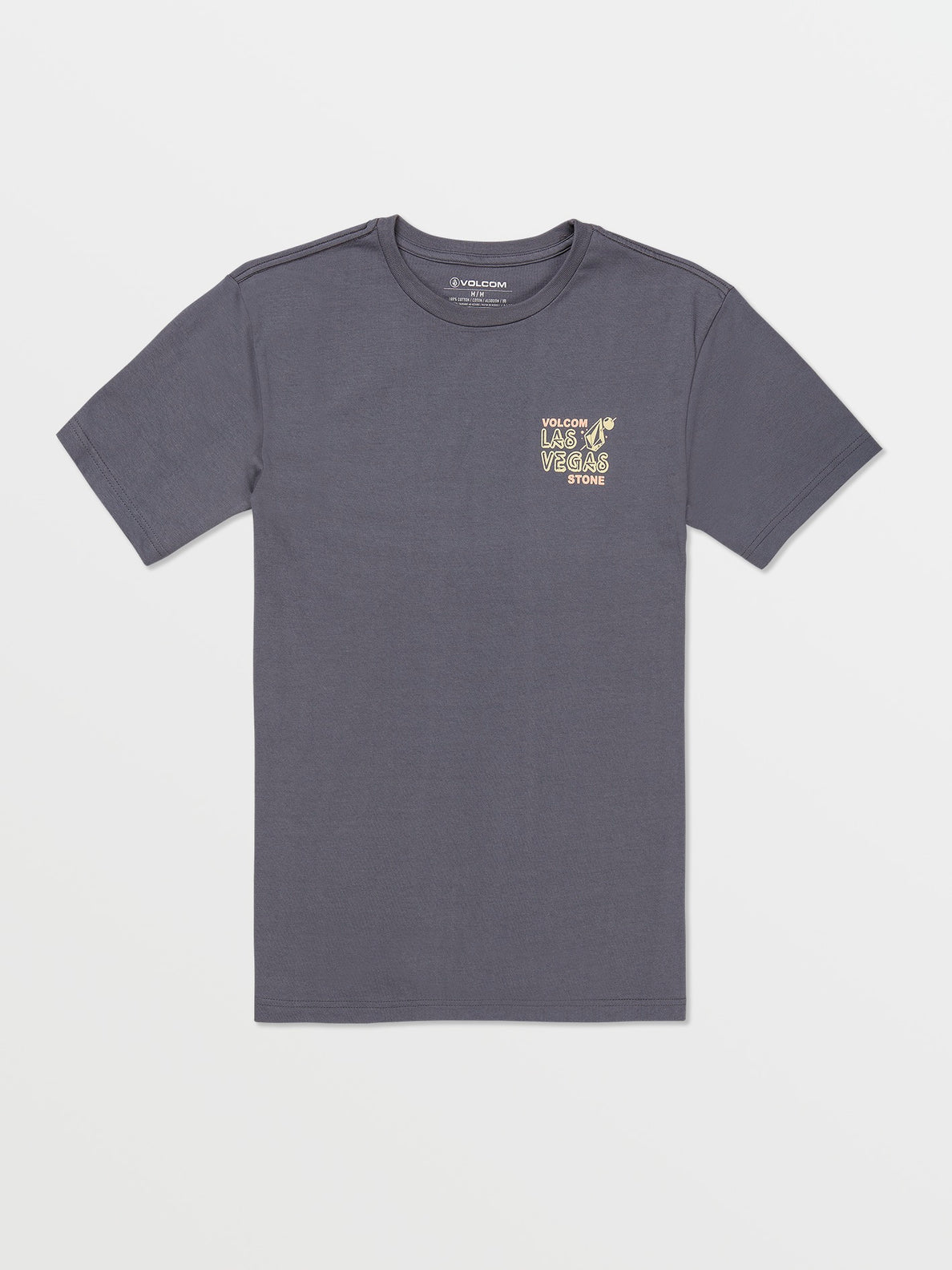 Camiseta Volcom Vegas Happening Name Drop - Dark Slate