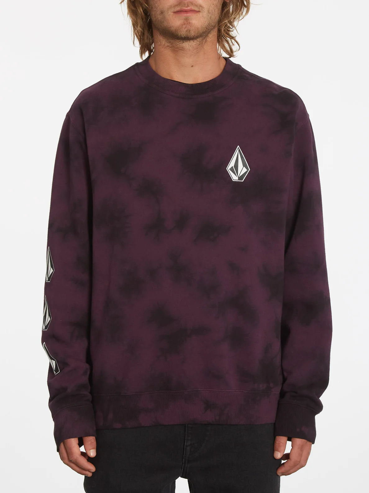 Sudadera Volcom Iconic Stone Plus Crew - Mulberry